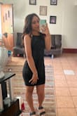 I bought this dress for my graduation ceremony and absolutely love this dress. it fit perfectly, the length wasn't too long. And you can adjust the straps so it was perfect. - Amada H.