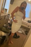 I am going to wear this for my bridal shower in a couple months so I only have a selfie! But I'm obsessed with this. It's so classy and sexy but simple beautiful dress!!! - Nicole P.