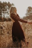 I bought this dress for engagement pictures. It fits perfectly, the sleeves and length is actually long enough which is rare for me since I'm tall. - Jenna P.