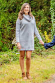 This dress is great. Good quality. Nice fit. Seem down the middle gives it a nice shape. Perfect length. - Nicole C.