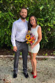 I'm 5'6 and 160lbs with curves. I wanted a simple dress for my courthouse wedding. It was perfect. I would recommend this for someone looking for elegance but simple. It does fit a little tight around my lower half but I would say the size M I ordered was perfect for my size. - Brittany G.