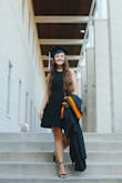 Absolutely loved this dress. I wore this for my graduation photos. The puffed bottom makes your waist and legs look thin! Highly recommend! - Mollie M.