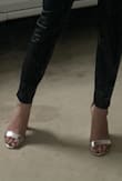 The reviews said that they run a little big so I bought a pair that is half a size smaller and they fit me perfectly. I am used to wearing 4" heels and these sandals are comfortable - Venus B.