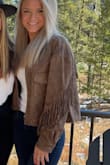 I love this jacket - fits perfectly. The material is high quality and super soft. So cute on! Would definitely recommend. - Morgan B.