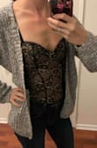I'm obsessed! This is so hot and insanely comfortable. You don't need a bra with it, which I prefer with a bodysuit. I also have a long torso so I have a hard time finding body suits that fit, this one is perfect. Can be dressed up for going out or down for day. Just buy! - Julie V.