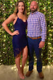 This dress is super cute and sexy! I wore it to a wedding and got many compliments. I love that the straps are adjustable in the back to get the right fit. I will say it was a little tight in my hip area but overall a great fit with some stretch. If you're looking for a classy and cute dress, this is it! - Lynn T.