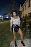 This skirt is sexy, classy and beautiful. It was loose on my waist but fit my hips good, I also got it in a medium, that one fit my waist great but it was not as loose on my hip so I wore the large. - Ciany V.