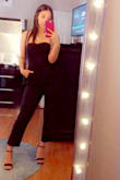 Love this jumpsuit! Shipped super fast!! Wore it to a wedding and got tons on compliments. Very good material - Skyy W.