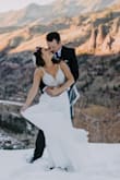 This dress absolutely exceeded all my expectations! I cannot believe such a pretty dress is such a reasonable price! the alterations actually (mostly just hemming) cost more than the dress. This dress made me feel like a princess but not in a poofy dress kind of way, just glamorous and sexy. wore it for our elopement and might wear again for our rehearsal dinner when we have our bigger party next year. - Sasha B.