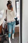 Love this sweater it's so comfortable and is so cute!!!!! perfect for the holidays! - Anna