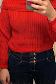 I pictured this as more of a red color, but looked much more orange in person. - Patricia C.