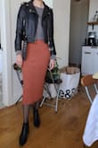 I 100% recommend this skirt!!! I live in in nyc and its a perfect skirt for the cold winter. Not to mention it long enough for me, I'm 5'11 and I usually have a hard time finding the perfect skirts. The skirt's not see through which is a plus. - Olga J.