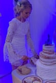 Beautiful dress, the slip underneath did roll up once from dancing. - Katelyn A.