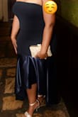 This dress was perfect, I honestly only had a small issue with the tube top being a tad bit tight and making it look like I have rolls under my arms and above my breast. 
It was still a perfect dress for my husband surprise Birthday dinner and Blue is his favorite color :-) 
The material and entire luxury look and feel was just what I expected. - Bianka M.