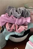 Love all my Lulus scrunchies. I mainly wear these around the house but they're so pretty they can definitely be worn with a wardrobe. I bought this set and the velvet set and I love them all. - Dana S.