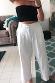 Super cute pant but rather boxy. Works well with a small tank or tube top! Very dressed up beachy look! - Kylee S.
