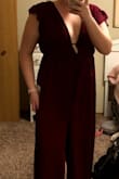 I was shopping for a dress for an upcoming wedding and this one looked stunning! I was worried considering I'm not a size 0, but every single picture I saw in the reviews everyone looked sooooooo incredible! So I thought I would give it a try, not really expecting it to fit me well or look good on me. BUT LET ME TELL YOU, I LOVE THIS DRESS. I had bought another dress with it just in case this one didn't work out and as soon as I put this on I shipped back the other one. It fits me super well, the only thing is that the shoulders are a little long for my torso but only slightly and everything else works perfectly! I feel so confident in this dress because it is so flattering on me and the drop neck adds the perfect amount of spice! I seriously love this dress!! So if you are a size XL and wondering whether to buy this dress, DO IT!!! You will not regret it, I know I didn't!! - Maddie O.