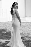I got this dress as my wedding dress. I loved it, felt beautiful. I got my seamstress to fix the straps a bit but other than that the dress fit perfect on me. - Patricia P.