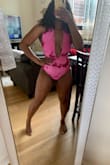 This swimsuit is amazing, i did have to shimmy it up pass my hips but i have wide hips. Other than that amazing fit! Colors are so vibrant and pretty would love this in a tie dye yellow! Great coverage in the back with the right amount of cheekiness. 5 stars! - Kerisha R.