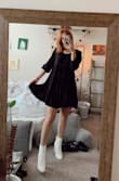 A little large in the shoulder and neck line area but the dress is so soft and comfortable. I love how flowy it is. Super cute and easy to dress up or down. I am OBSESSED - Taylor C.