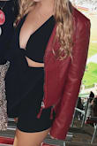I bought this jacket for a football game and have worn it at least 4 times since. It's such a great piece to add some pop to your outfit! I ordered a size large which I was hoping to be bigger than it was, it's a little tight in the shoulders, definitely couldn't wear anything thick underneath it. - Calley G.