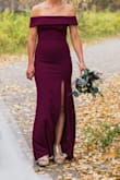 The material is nice and thick and feels soo nice on!  I'm not sure if it was the lining inside the dress but there was a weird bunch on one side I had to get altered. However, the dress never felt like it was falling down all day. This is my favorite maxi dress yet! - Mandy B.