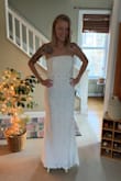 Though this did not make my final cut as my wedding dress, it was very beautiful!! The quality was excellent and fit so well. Would be an excellent dress for a beach or outdoor wedding! Though I did not choose it, it was a great contender! - Lindsey H.