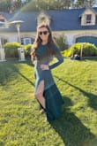 Wore it to a wedding and got SO many compliments! I moved the slit up a little because I'm short and it was at an awkward spot. But perfect! I got a medium. Short but curvy and was perfect. - Allison R.