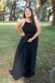 This dress was amazing! The over lay was long. But, the actual dress underneath was the perfect length for 2 inch heels. It fit perfectly! I loved it! - Madison E.