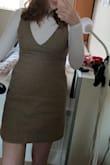 SO CUTE!! A little thin (so don't expect wool or anything thick) but still in love. The straps are a teeny bit long and slip off the shoulders sometimes but it's not too bad at all and it looks so cute I don't even mind. - Ruth I.
