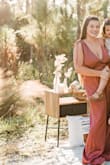 Obsessed with this jumpsuit!! I had been looking at it for months unsure and finally ordered it for family photos. It arrived on the day of the photos and I fell in love. It fits so nicely! Do not hesitate, buy jumpsuit!! - Jennifer S.
