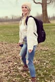 Runs large but perfect for layering and so soft. I throw it on whenever I can!! - Melanie K.