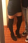 I never wear heels! I love these boots though they are so classy but also sexy- and very comfortable! I wore them all night long and did a lot of walking. The next day my feet did not even hurt. I usually wear a 7 1/2, I ordered an 8 after reading reviews they were a little small. I felt like I still had room to wear socks or tights underneath if I wanted. I wore them with jeans and with a dress. My favorite buy so far!! - Samantha N.