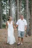 Absolutely perfect dress! Had to hem a little off the bottom because it was outdoor wedding and I wedding want it to get ruined but other than that it was perfect! I must have ordered and returned no less than 10 dresses seamlessly through this company, and I would recommend Lulus to anyone! Even without a pandemic, I'm not sure I wouldn't have been a bridal store shopper! - Krystal L.