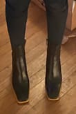 I was looking for a fun and cool pair of boots and got these! I absolutely love the look of the boots and the high-quality of them. I have gotten so many compliments, and I haven't been able to find another pair like them. I would say to order half a size up because the boots were a little small in my regular size but other than that no complaints. - Rachael S.