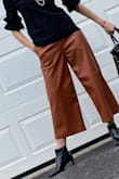 I absolutely love these pants - the color of the season paired with an elastic waist (my new requirement) and a chic cropped look! Perfect for first post covid night out :-) - Danielle S.