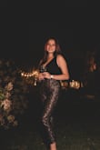 I'm normally a small, but based on the other reviews I bought an XS and it was perfect! Fit my waist and hips perfectly which I normally have a hard time with. I wore to my brother's rehearsal dinner and got tons of compliments. - Isabella Q.