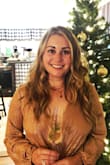 I ordered this bodysuit for a Friendsgiving. It was so comfortable, beautiful and classy. I am going to buy it in black also. I wore without a bra and it showed the perfect amount of skin. - Dominique H.