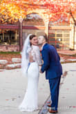 This was the first dress I tried on and fell in love immediately. All other dresses did not compare to this dress. I actually lost 50lbs for my wedding going from size xl to size medium. Everyone loved my dress! - Brittany D.