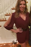 Wore it with a belt for Thanksgiving. Breezy sleeves were awesome for a night of cooking while looking elegant. I had to get the chest snap button altered (moved) down by 3 in to accommodate a larger chest but it was totally worth the 8 bucks for a perfect fit. - Irene G.
