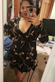Runs true to size. The neckline is a bit plunging but I'm planning on wearing a bralette. - Mayra T.