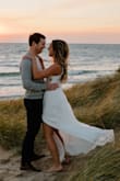 I wore this two-piece for my engagement photos and loved them! The high waisted skirt was so flattering and photographed beautifully. Since the top is a corset it fits like a charm! - Dara V.