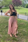 I LOVE this skirt. I can't pull off maxi skirts typically but this one is so flattering. I have to roll the top a couple of times so that I don't trip on it but it's beautiful! - Brittany F.