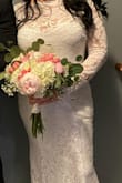 Beautiful dress! I am normally a size medium in everything but I ordered a size up because I have a larger bra size than normal. The detail on this dress is stunning and the material is super comfortable. I will definitely be ordering from here again. - Alexandria C.