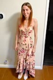 I never wear pink. I make a point not to have pink in my wardrobe. But this dress... this was beautiful enough for me to make an exception. And I'm so glad I did. I was worried that it wouldn't fit my style, but it's just gorgeous. The material is incredibly soft and flowy -- just what I wanted for the beach! It's a little loose around the bust, but that's on account of me not having boobs. xD - Michelle C.