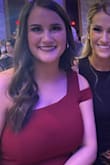 So pretty. The arm detail is so simple but gorgeous. Fit perfectly everywhere except I did have to pull the chest area up constantly because I'm not normally a medium (just for chest purposes) but not a big deal. - Katie C.