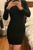 Fits well. Very stretchy and easy to put on. Just wish the fabric is a bit thicker, but it's not see through by any means. - Jea S.