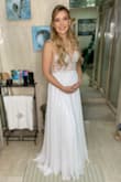 I'm 6 months pregnant and wore this on my wedding day! It was perfect! - Vanessa A.