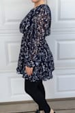 Cons: I got this dress because it looked modest. However, it is way too short even though I am only 5'3. The length is the same as really short shorts so bending over without wearing leggings is not an option. 
Pros: The waist band is stretchy. I am between a S/M depending on chest size and the S fits good! I recently gave birth and it covers my baby pooch nicely! It does look cute with leggings so I can still wear it even though it is extremely short. - Ricki C.