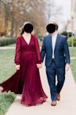 I ordered this dress for my engagement photos.  I first ordered a large and it fit but it had a lot of boobage showing.  I ordered a size x-large and it fit perfectly but it was still low cut.  I took it to a seamstress to add a snap button so I could wear a bra.  This dress is stunning.  Fit perfectly and the length was perfect as well with a 2" block heel. - Grace S.